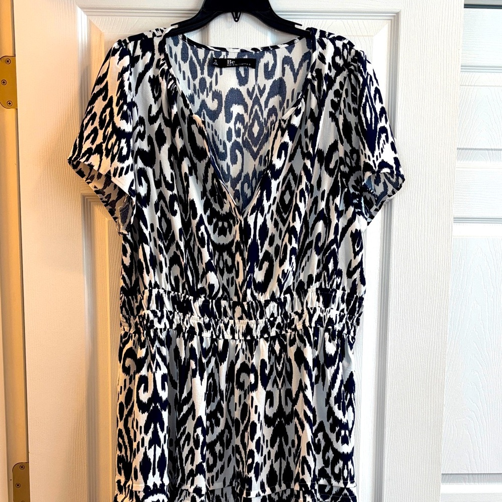 BE…by CHETTA B Print Midi Dress in Size 1X